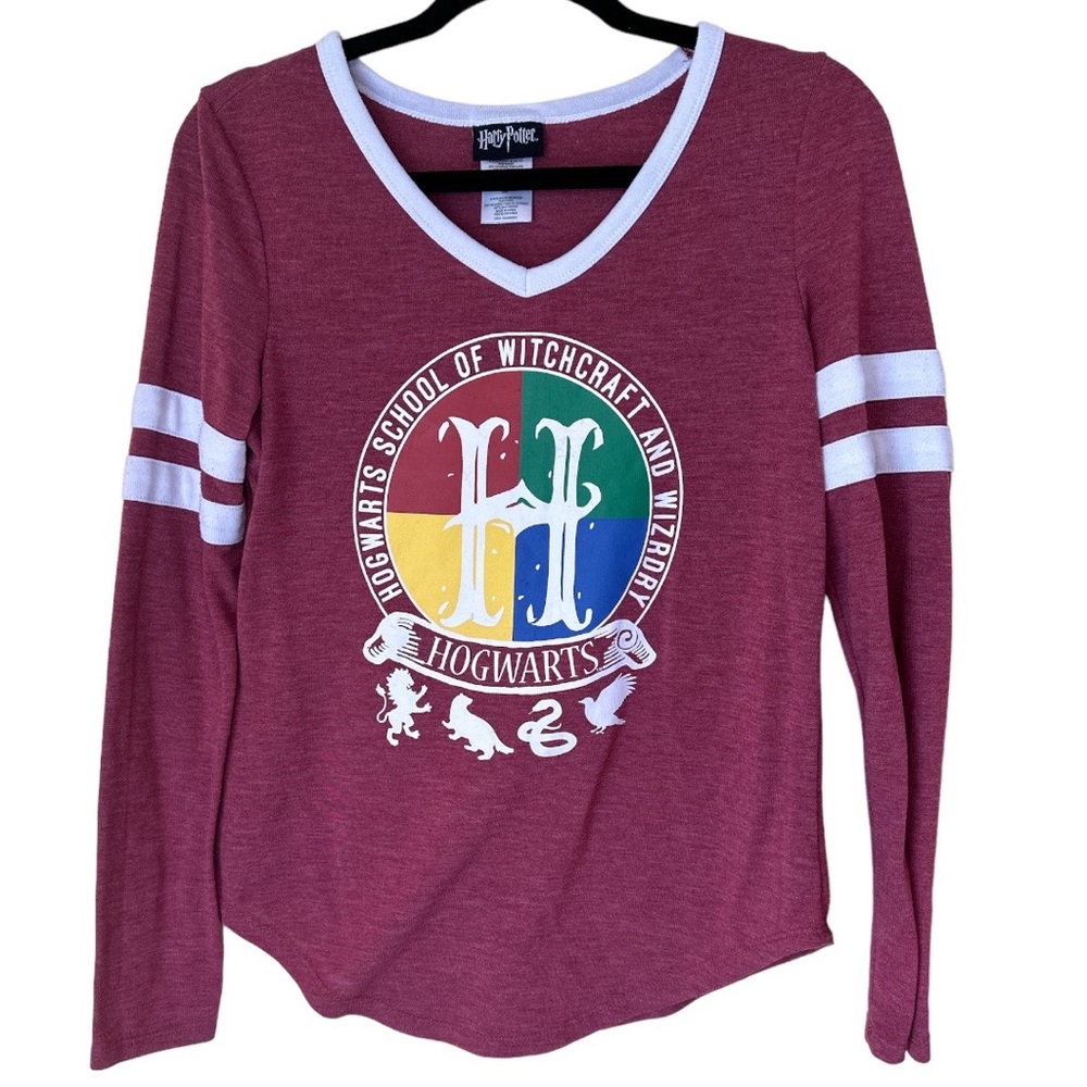 Harry Potter Hogwarts Long Sleeve T-Shirt Red Jr S